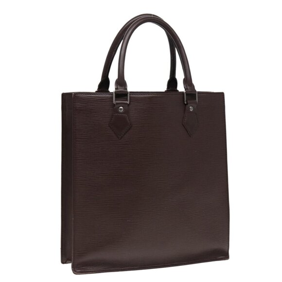 LOUIS VUITTON Epi Sac Plat Hand Bag Mocha Brown - Picture 1 of 15